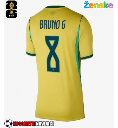 Ženske Nogometnih dresov Brazilija Bruno Guimaraes #8 Domači SP 2026 Kratki rokavi Ženske Nogometnih dresov Brazilija Bruno Guimaraes #8 Domači SP 2026 Kratki rokavi